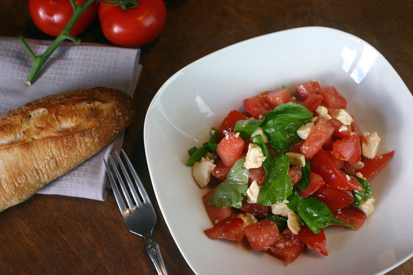 Wassermelone-Tomaten-Salat | lieblingsmahl